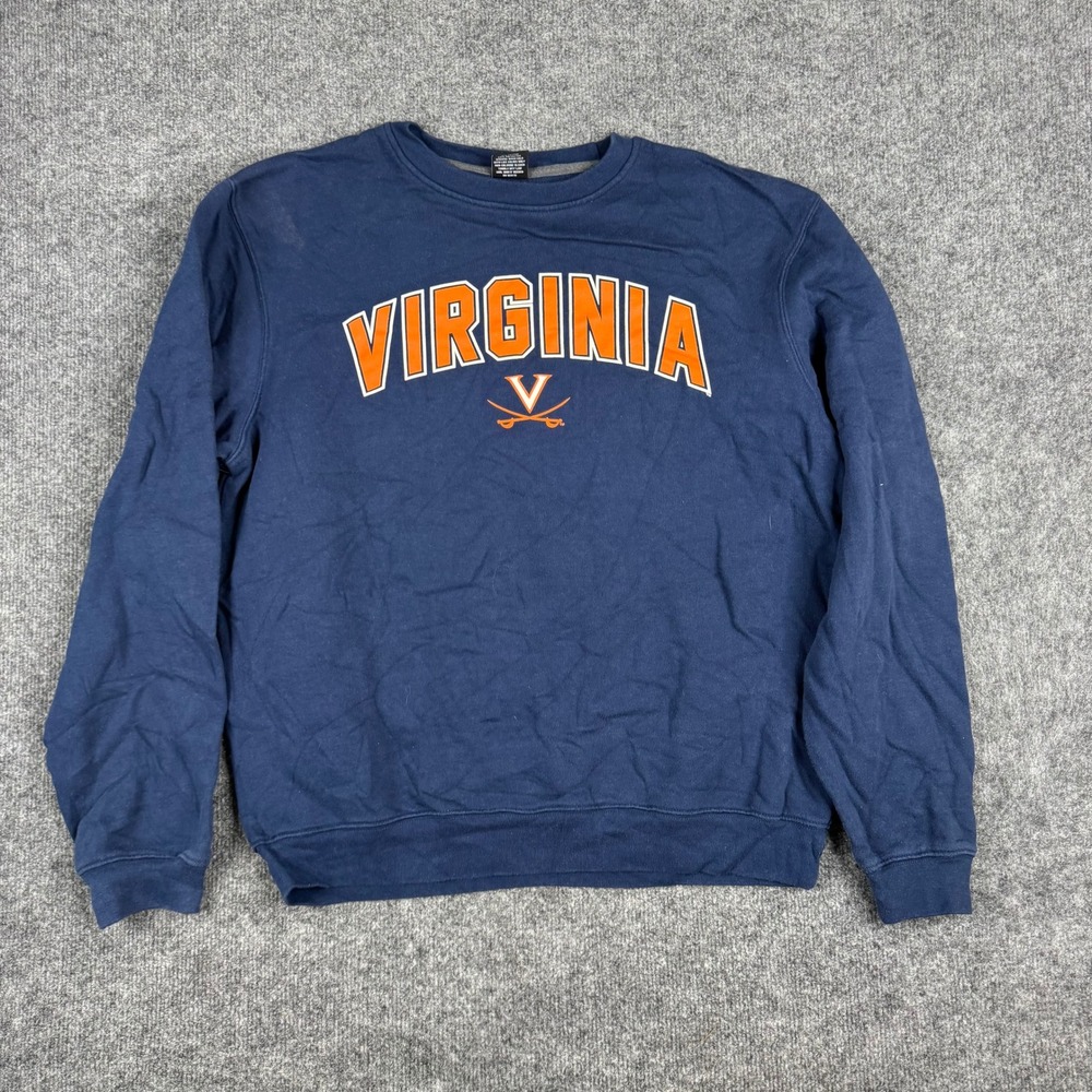 Top of the World Sweatshirt Mens Size L Navy Blue Virginia Cavaliers Collegiate